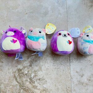 GROUP OF FOUR 5" SQUISHMALLOWS BRAND NEW WITH TAGS